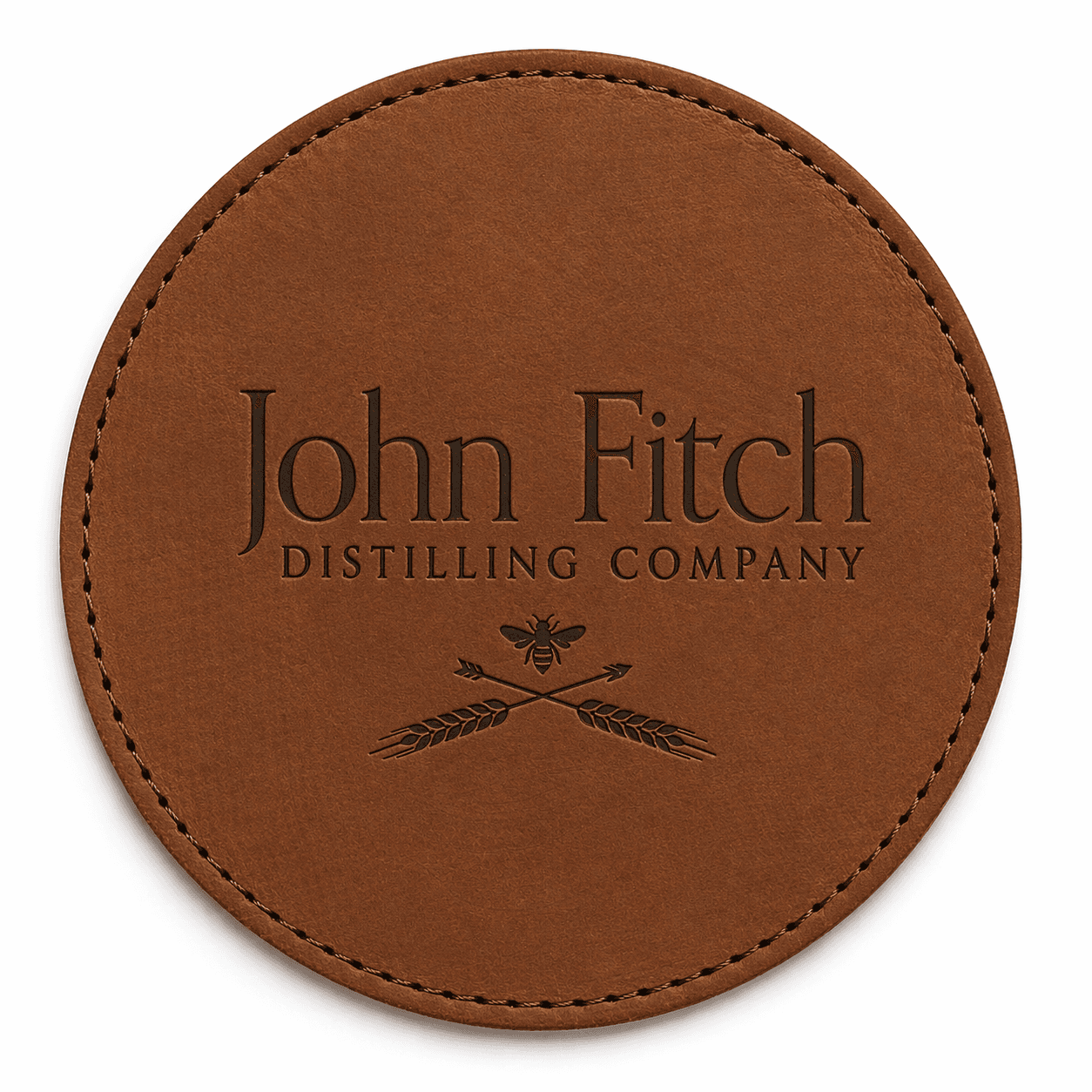 Embossed Leather Coaster